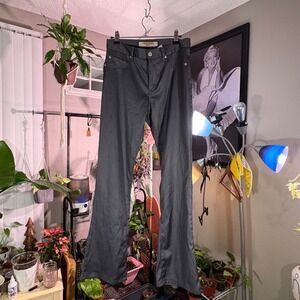 Paris Blues Originals Gray Flare Pants Size 7 Stretch Y2K Made USA